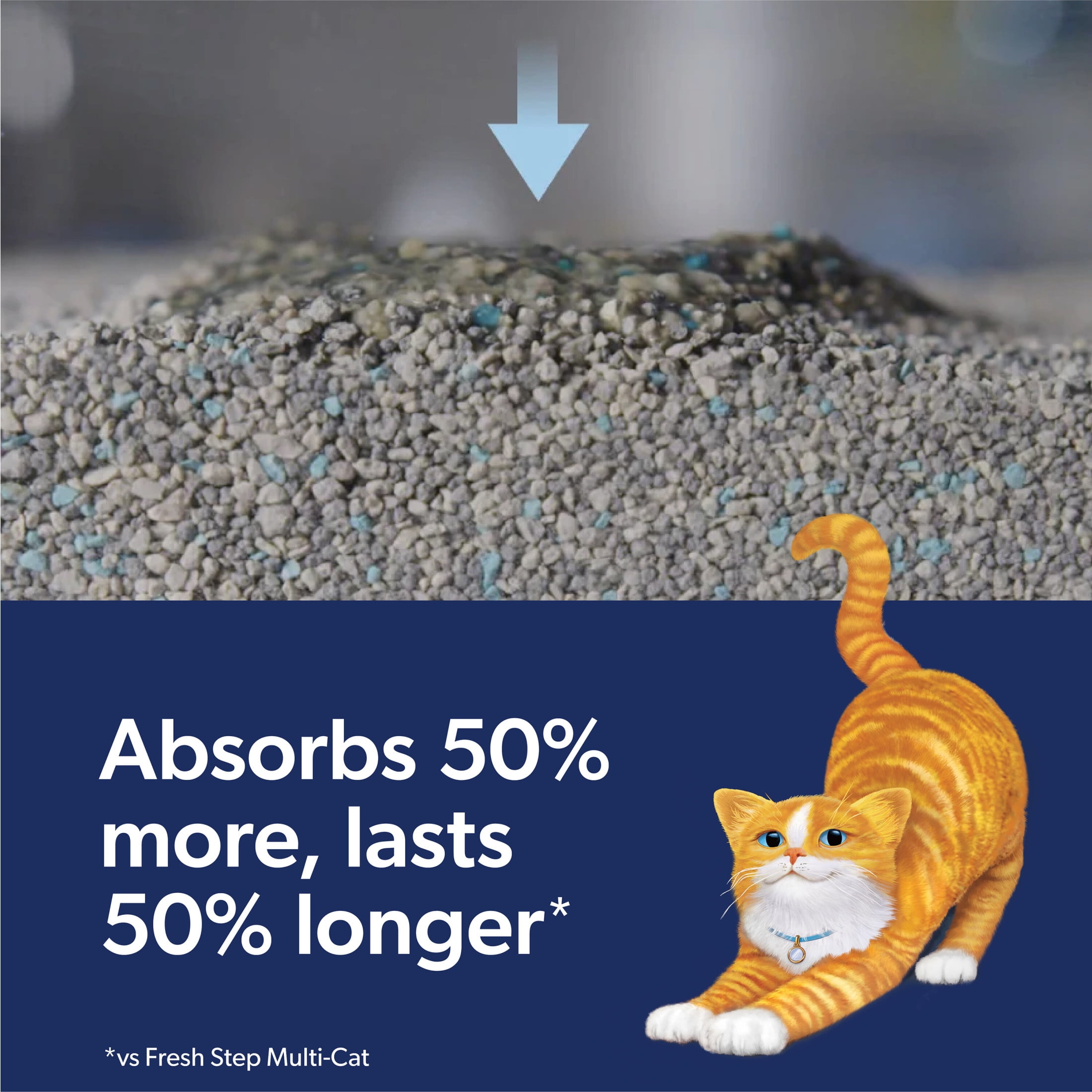 Fresh Step Outstretch Long Lasting Concentrated Clumping Cat Litter with Febreze Freshness, 19 lbs
