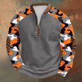 thumbnail image 1 of Blusas y camisas de manga larga con cuello redondo para hombre, sudadera con capucha de cuello redondo con cremallera y estampado, sudadera de manga larga, blusa de poliéster para hombre, 1 of 4