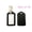 Black, variant on Pack of 10 Travel Luggage Bag Tag Plastic Suitcase Baggage Office Label