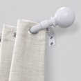 thumbnail image 3 of Mainstays 1/2” White Ball Adjustable Curtain Rod, 28”-48”, 3 of 4