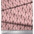 thumbnail image 3 of Soimoi Pink Heavy Canvas Fabric Damask Floral Decor Fabric Printed Yard 58 Inch Wide, 3 of 3