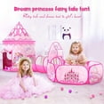 thumbnail image 4 of Wilwolfer Kids Tunnel Tent for Girls with Baby Ball Pit for Toddlers Indoor Outdoor Polyester Toys(Pink), 4 of 8