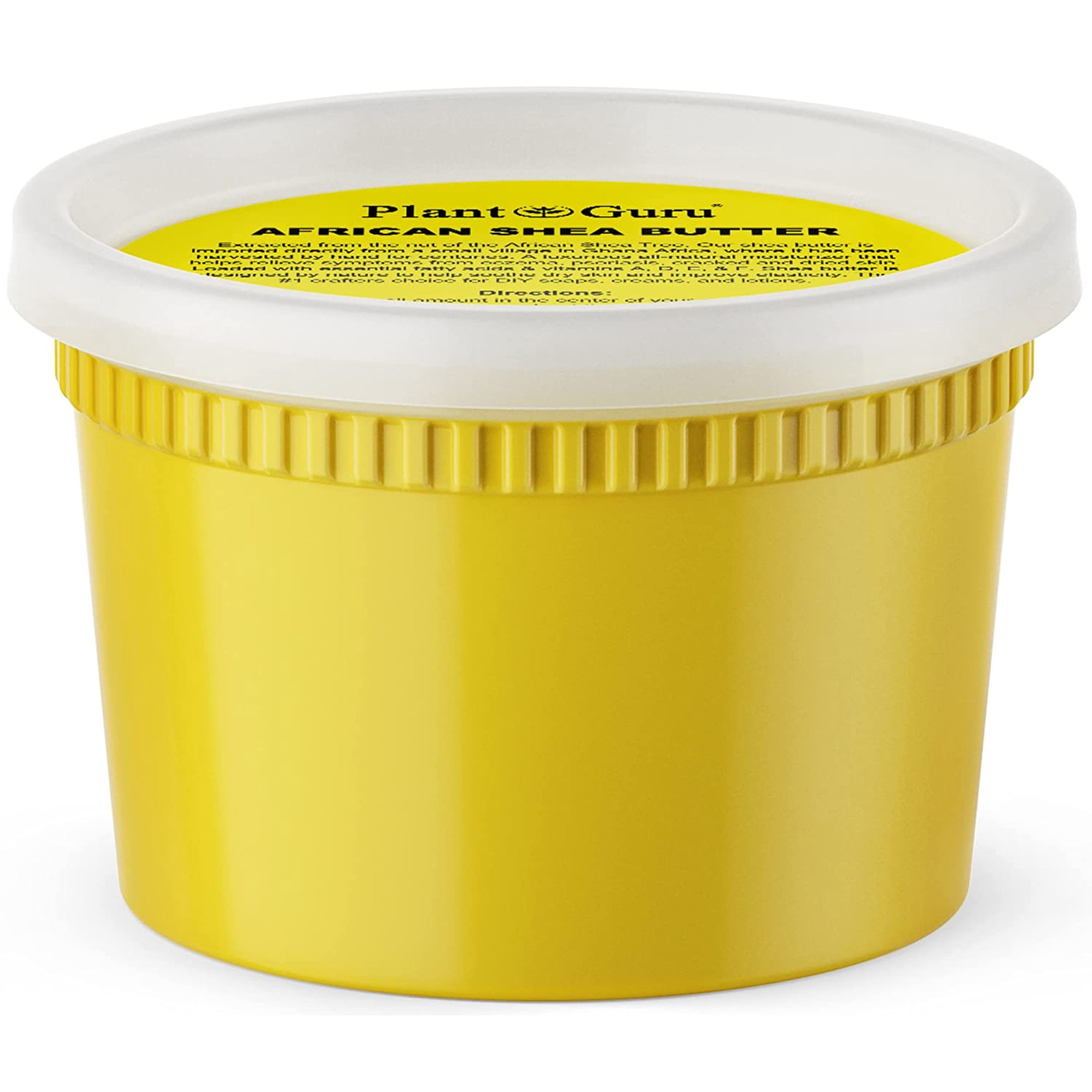 Raw African Shea Butter 16 oz. 100% Pure Natural Unrefined Organic Yellow Imported From Ghana DIY Crafts, Body, Lotion, Cream, lip Balm, Soap Making, Eczema, Psoriasis, Stretch Marks.