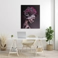 thumbnail image 2 of Woman Floral Headwrap Portrait Botanical & Floral Photograph Gallery Wrapped Canvas Print Wall Art, 2 of 7