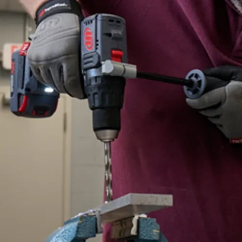 Ingersoll Rand 1/2" 20V Cordless Hammer Drill 2 Battery Kit, 1100 in-lb Torque, Keyless Chuck