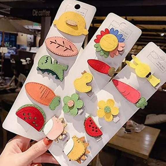 15 Pcs Snap Hair Clips For Girls ，Metal Snap Barrettes, Hair Accessories, No Slip Metal Snap Hair Clips Barrettes for Kids Teens Women (Girl's Clips)