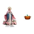 thumbnail image 1 of Belén de acrílico, adorno de pie, centro de mesa, bombonera de cristal, tarro decorativo, ideal para fiestas festivas y ambientes otoñales., 1 of 8