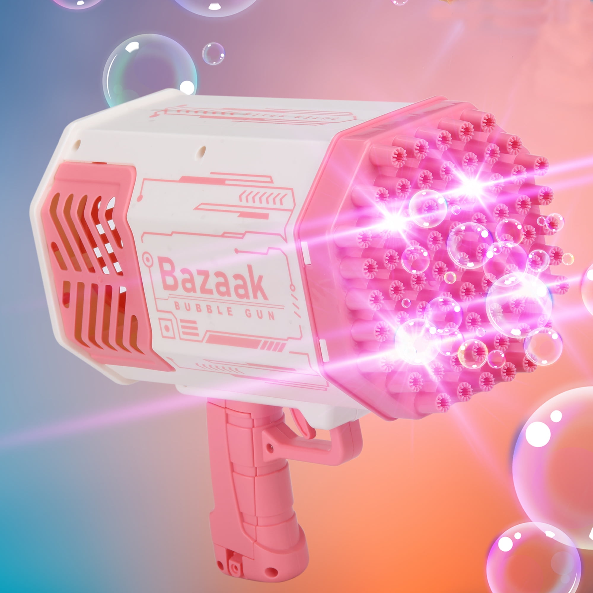 YouLoveIt Bubble Gun Toys for Kids Bubble Machine Gun with 69 Holes ...