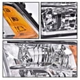 thumbnail image 2 of PIT66 Headlights, Fit for 09-18 Dodge Ram 1500/10-18 Ram 2500 3500/11-18 Ram 4500 5500, (Only Fits for Quad Headlamps Models), Clear lens Chrome Housing Amber Reflector, 2 of 9