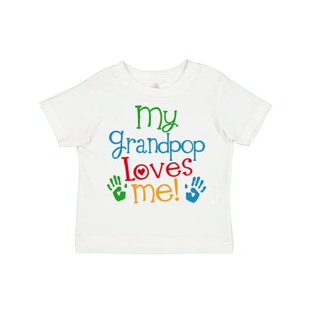 

Inktastic My Grandpop Loves Me Boys or Girls Toddler T-Shirt