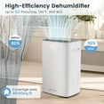 thumbnail image 4 of Costway 52 Pint Dehumidifier for Basement 4500 Sq. Ft Portable Dehumidifier 24H Timer, 4 of 9