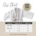 thumbnail image 4 of Boca Terry Womens Waffle Robe - Knee Length Robes - Lightweight Waffle Kimono Bathrobe, White (Medium/Large), 4 of 4