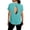 Cyan, variant on Womens Tops Casual Backless Fitness Top Short-Sleeve Round Neck Pullover T-Shirt, Breathable Workout Tee,Beige L