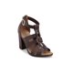 thumbnail image 1 of Sandalia Color Chocolate Diseño Frontal Altura 10Cm Mundo Terra 030182, 1 of 3