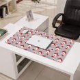 thumbnail image 3 of Long Mouse Pads for Desk,Gray Christmas Santa Pattern Desk Mats on Top Of Desks, Desk Mouse Pad Extra Large with 3mm Non-Slip Base and Stitched Edge for Gaming,Office,Work,Home 31.5x15.7in, 3 of 5