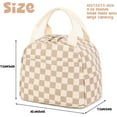 thumbnail image 6 of Lunch Cooler Bag for Adults, Reusable Corduroy Insulated Tote, Leakproof Design for Work Travel Picnic, Brown, 6 of 9