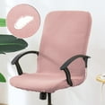 thumbnail image 2 of Anti-Dirty Rotating Stretch Office Computer Desk Cover Waterproof Elastic Covers Removable Slipcovers - Pink, 2 of 8