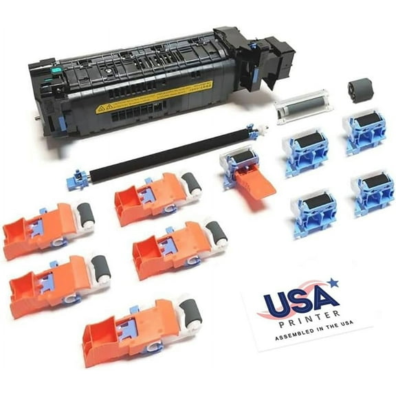 USA Printer J8J87A-DMKv2-USA (L0H24-67901) DLX Maintenance Kit for HP LaserJet M607 M608 M609 M631 M632 M633 with RM2-1256 Fuser, Transfer Roller, Tray 1 J8J70-67903 & 5 Sets J8J70-67904 (Tray 2-6)