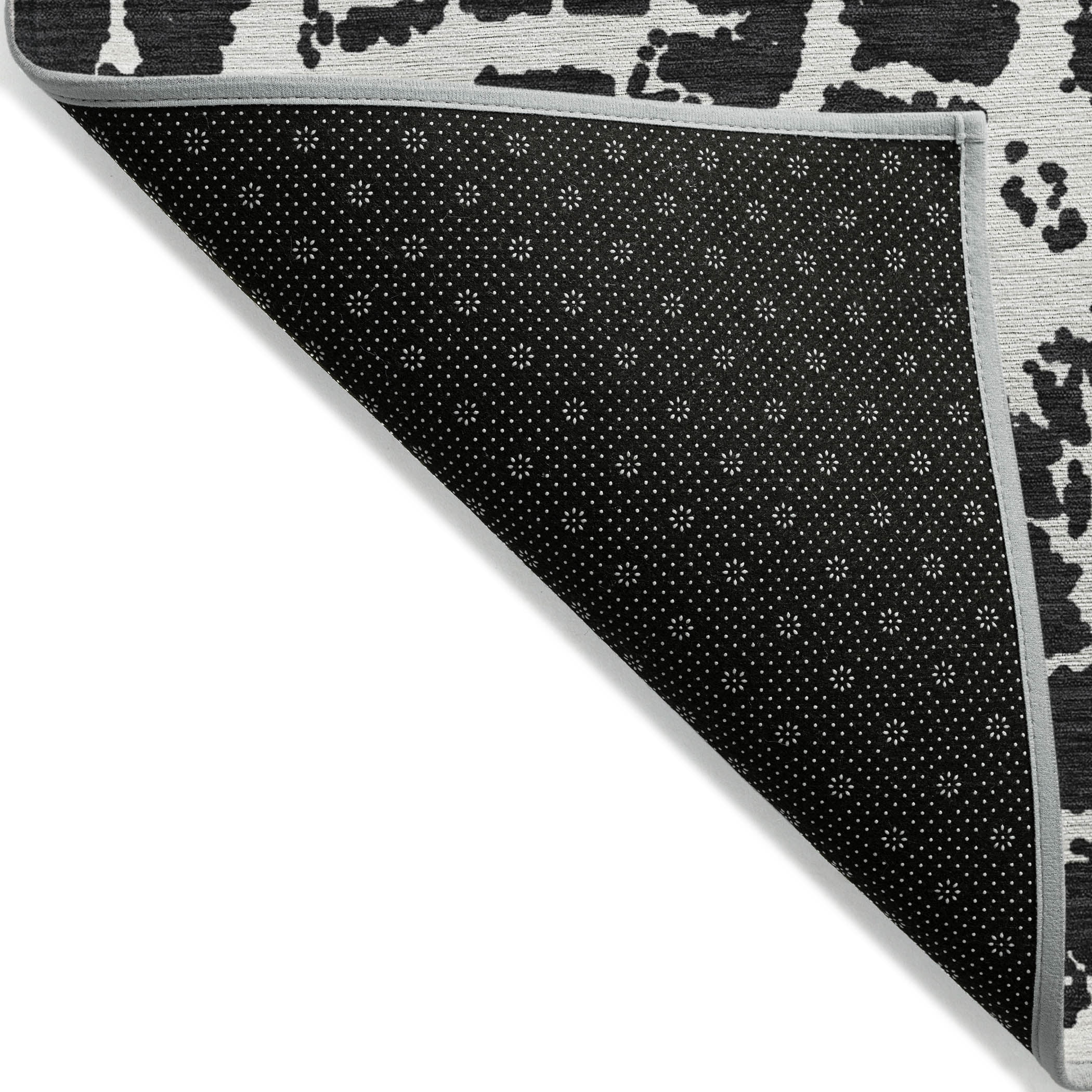 Addison Rugs Chantille Indoor/Outdoor Transitional Organic Black Washable Rectangle Rug, 1'8" x 2'6"