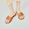 thumbnail image 2 of Ataiwee Women's Slide Sandals, Fashion Strappy Braided Slip On Flat Summer Shoes., 2 of 6