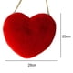 thumbnail image 2 of Monedero para teléfono móvil Bolso bandolera en forma de corazón de felpa con cadena, 2 of 5