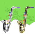 thumbnail image 2 of Instruments de Saxophone Mini Simulés à 8 Notes Musicaux Or Enfants pour Enfants de 3 Ans et Plus Argent B, 2 of 4