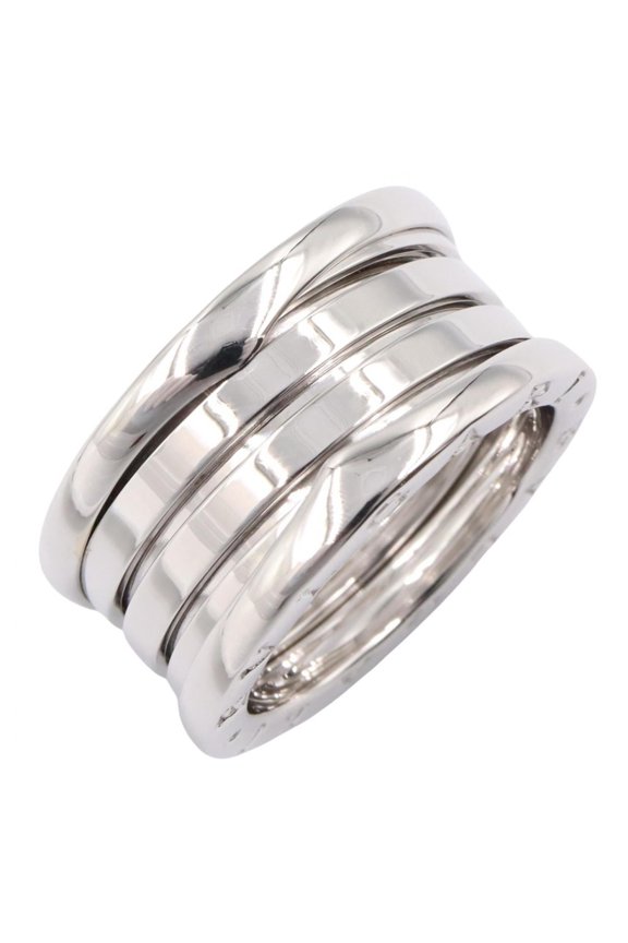 Pre-Owned Bvlgari Bulgari B-zero1 Ring, 4-band ring, 18KWG (white gold), men's and women's,...