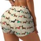 thumbnail image 1 of Fotbe Dachshund Dog Shorts Sin Costuras – Shorts Deportivos de Cintura Alta para Mujer, Elásticos para Gimnasio, Yoga, Running o Ciclismo-Small, 1 of 8