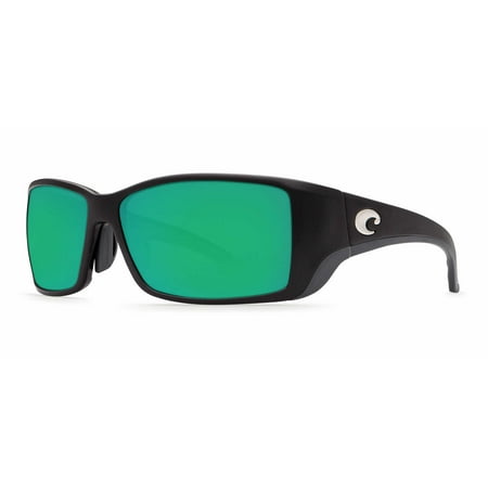 Costa Del Mar Blackfin BL 11GF Matte Black Global Fit Sunglasses Green Lens 580G