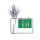 thumbnail image 1 of Pintura verde agua de cultivo Tarjeta de jarrón de lavanda artificial, 1 of 3