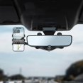 thumbnail image 4 of 1pc Rotatable and Retractable Car Phone Holder Rearview Mirror Driving Recorder Bracket DVR/GPS Mobile Phone Support with Cable, 4 of 5
