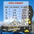 thumbnail image 4 of Ice Cleats for Boots Shoes,with 10 Steel Studs Crampons,Rubber Snow Cleats, Spikes Crampons for Hiking Boots and Shoes.Ice Grips Anti Slip for Men Women, 4 of 9
