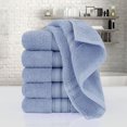 thumbnail image 2 of Hand Towels for Bathroom 13 x 29 Inches 100% Cotton (6 Pack), Soft & Highly Absorbent Oversized Cotton Guest Towels for Hotel Spa, Face Towels Washcloth Blue, 2 of 8