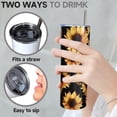 thumbnail image 4 of Sunflower Tumbler Sunflower Gifts For Women Sunflowe Cup Cute Coffee Tumbler Sunflower Mug 20 Oz Vacuum Insulated Stainless Steel Bottle Travel Mug Coffee Cup Water Wine Gifts to Daughter Friend Mom, 4 of 7