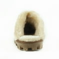 thumbnail image 5 of CLPP'LI Womens Slip on Faux Fur Warm Winter Mules Fluffy Suede Comfy Slippers - Tan - 9, 5 of 5