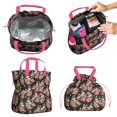 thumbnail image 2 of Pioneer Flower Floral Print Pattern Drawstring Lunch Bag Women - Drawstring Lunch Bag Insulated for Work Office - Stain-Resistant Large Lunchbags for Women with Multi-Pockets, 2 of 6