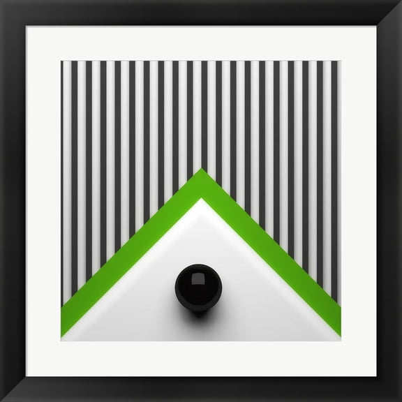 Great Art Now Dot on Triangle by Antonyus Bunjamin (Abe), Framed Wall Art, 19.5W x 19.5H