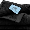 thumbnail image 5 of Superior Hub Luxury Cotton Washcloths 13x13 Inch - 650 GSM Turkish Cotton | Hotel, Spa, Bathroom Face Towel | 12 Pack, Black, 5 of 17