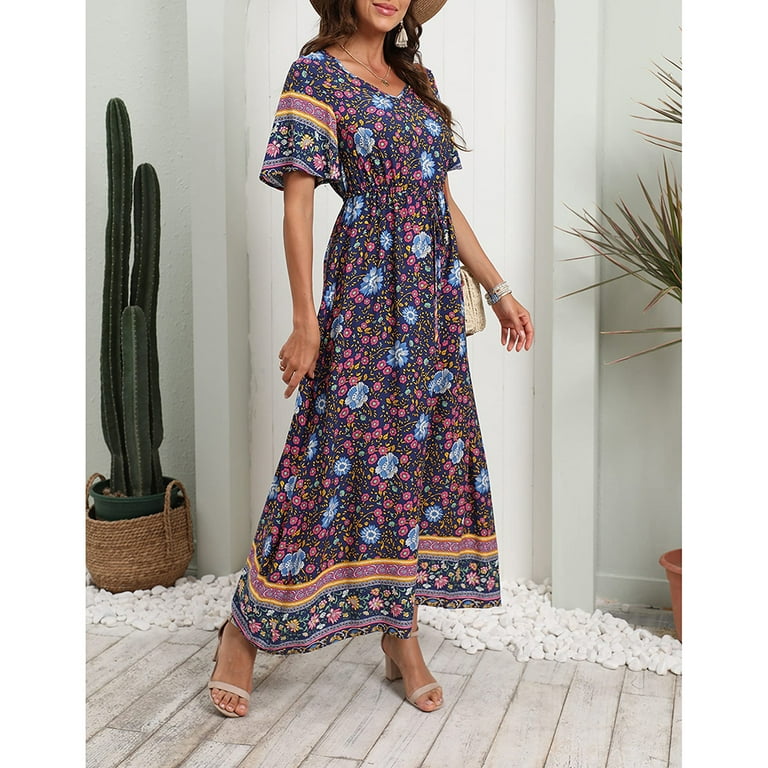 Empire waist boho dress online