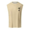 thumbnail image 4 of HCNTES Shirt for Men Undershirt Tank top Sleeveless Tummy Control Shapewear Vest Men(Beige,S), 4 of 4