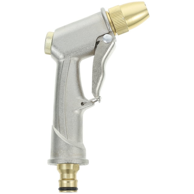 Full Metal High Pressure Multifunction Car Washing Washer High-Pressure Sprayer Watering Tool for Garden Car Vehicle (Plating Silver)