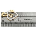 thumbnail image 5 of 10K Yellow Gold Diamond Heart Pendant Dangling Initial R Cut Out Charm 0.10 Ct., 5 of 6
