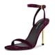 thumbnail image 1 of Sandalia con tacón Nine West Reina2 de terciopelo morado con tacón de 10 cm, 1 of 2