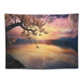 thumbnail image 5 of Shiartex Ocean Tapestry Wall Hanging, Cherry Blossom Tapestry, Japanese Anime Scenery Nature Landscape Tapestry,Moon Purple Tapestry for Dormitory Living Room Bedroom Decoration Painting, 5 of 6