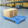 thumbnail image 4 of PEAKORA100kg/220.46lbs 6 Pcs Interlocking Storage Plastic Pallets Rectangular Pallets, 4 of 19