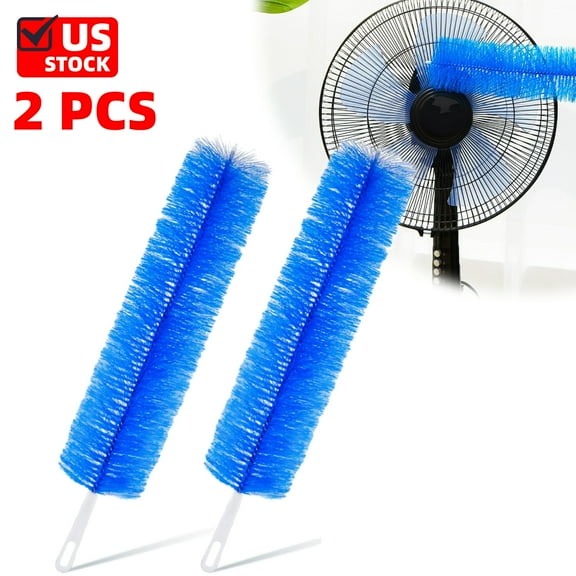 2 PACK Fan Cleaner Brush，Fan Brush Cobweb Duster Microfiber Duster Ideal for Ceiling Duster, Air Vents, Curtains，Fan Cleaner for Box Fan