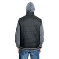 thumbnail image 2 of Burnside - Nylon Vest with Fleece Sleeves - 8701, 2 of 3