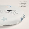 thumbnail image 3 of Gllquen Baby Fitted Bassinet Sheets Set 4-Pack For Newborn Infant Baby Boys Girls, Astronaut, 3 of 9