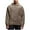 #308-Brown, variant on Men's Fashion Solid Color Long Sleeve Hooded Coral Fleece Sweatshirt with Drawstring Pockets Casual Comfortable Warm Upper Wear Trendy Versatile Men's Clothing Design