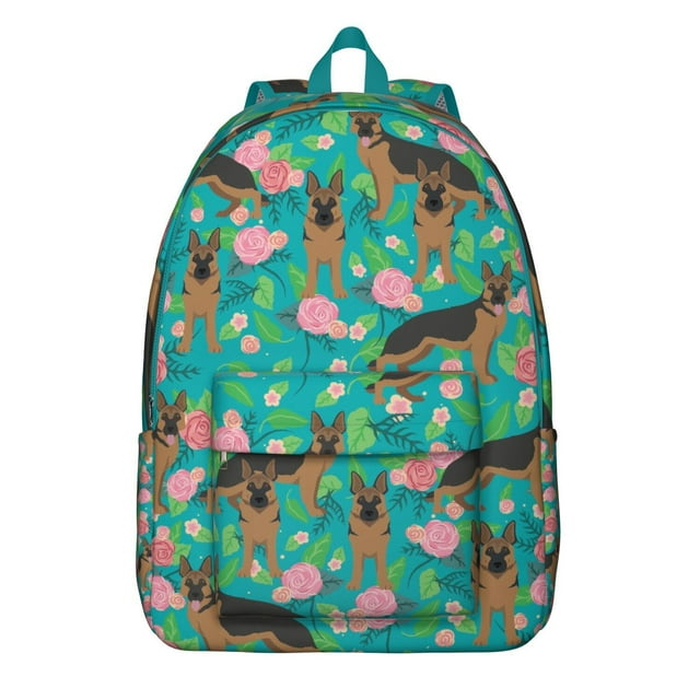 Geometric Dog Pattern School Backpack – Durable Travel Backpack with Comfortable Carrying and Anti-theft Multifunctional Features for Students, Female Professionals, and Travelers